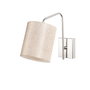Opviq Aplique de Pared 6001 Metálico y Tela Níquel y Crema